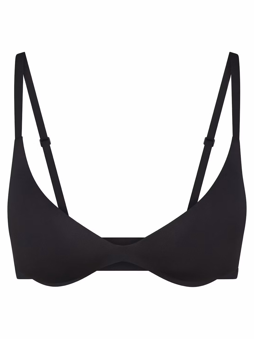 Skims super wireless black push up bra